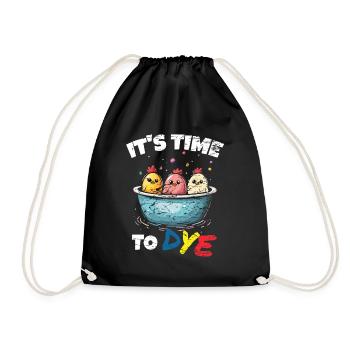 Couleurs de teinture d’œuf drôle pour les artistes de Pâques - Sac de sport léger - noir - Devant