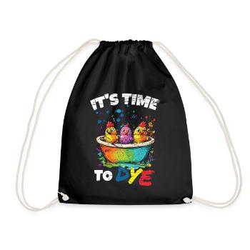 Oeufs de Pâques Teinture des oeufs de Pâques - Sac de sport léger - noir - Devant