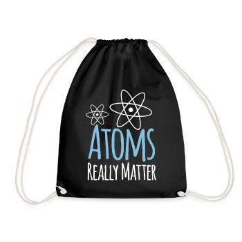 Physics Atoms Really Matter - Drawstring Bag - black - Front