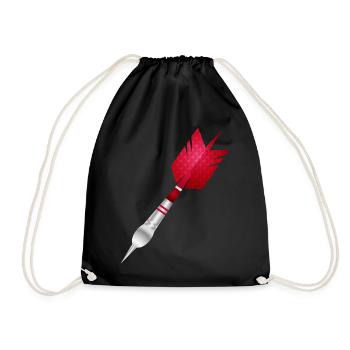Pince rouge comme motif sportif - Sac de sport léger - noir - Devant