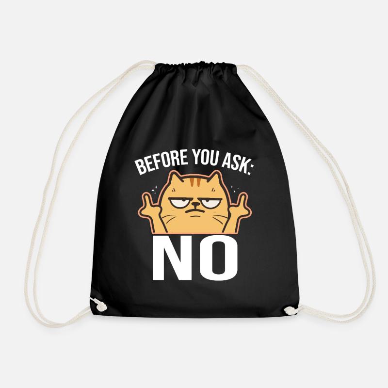 Avant de demander : Pas de majeur - Sac de sport léger - noir