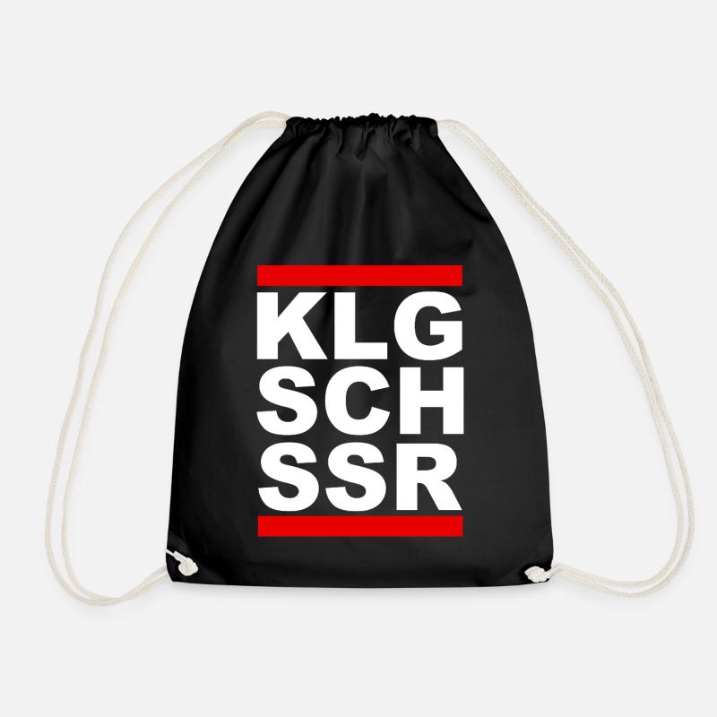KLGSCHSSR - Klugscheisser - Besserwisser - Turnbeutel - Schwarz