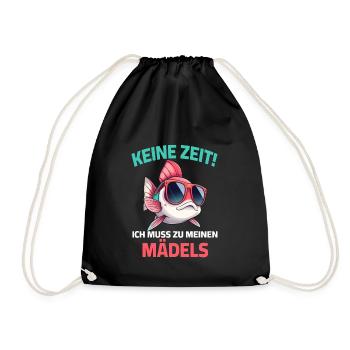 Poisson Pêche Lunettes De Soleil Pas de Temps Filles Dire - Sac de sport léger - noir - Devant