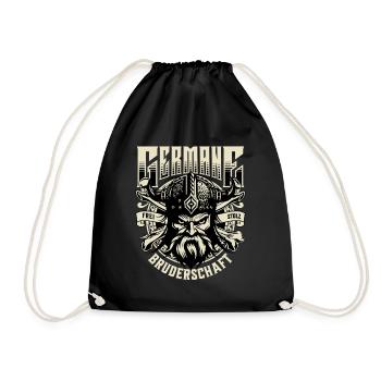 Nordic Brotherhood Germane - Drawstring Bag - black - Front