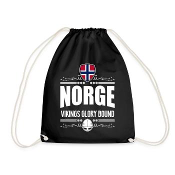 NORVÈGE - NORGE VIKINGS GLORY - Sac de sport léger - noir - Devant
