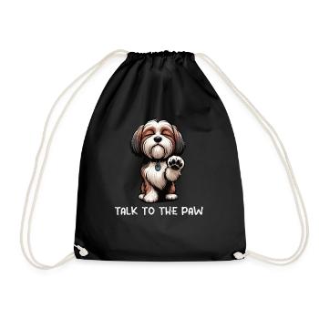 Parlez au Paw Havaneser Havaneserbesitzer - Sac de sport léger - noir - Devant