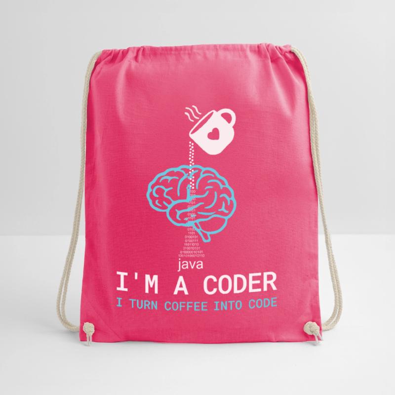 T-shirt Coder : Du café dans le code – Nerdy Programmie Sac de sport léger