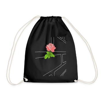 Le triomphe de la nature (rose) - Sac de sport léger - noir - Devant