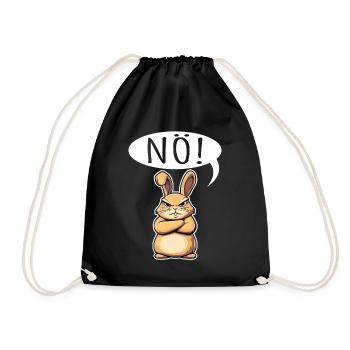 Lower Austria Funny Easter Bunny Cool Easter Bunny Easter Shirt - Drawstring Bag - black - Front