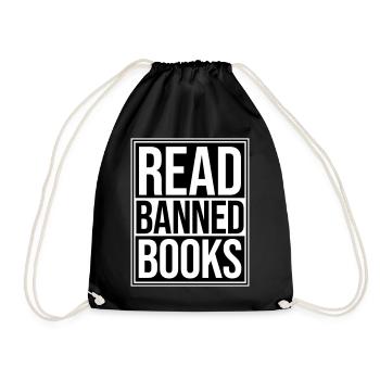 Read Banned Books Verbotene Bücher Lesen Freiheit - Drawstring Bag - black - Front