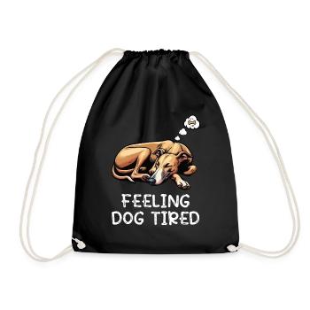 Se sentir fatigué Whippet Whippets Lévriers - Sac de sport léger - noir - Devant