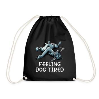 Se sentir fatigué Dogue Allemand Dogue Grand Dogue Chien - Sac de sport léger - noir - Devant