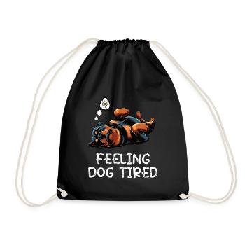Se sentir fatigué par le chien Propriétaire de rottweiler - Sac de sport léger - noir - Devant