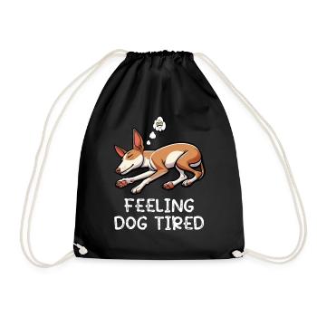 Se sentir fatigué par le chien Podenco Podencos Propriétaire de Podenco - Sac de sport léger - noir - Devant