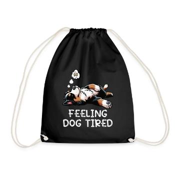 Feeling Dog Tired Appenzeller Sennenhund Senne - Turnbeutel - Schwarz - Vorne