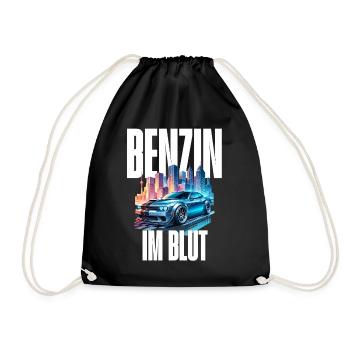 Benzin im Blut Neon - Turnbeutel - Schwarz - Vorne
