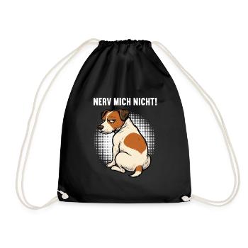 Nerv Mich Nicht Jack Russel terrier Jacky Jackys - Turnbeutel - Schwarz - Vorne