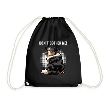 Ne m’embêtez pas, Berger australien Australien, Australiens - Sac de sport léger - noir - Devant