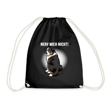 Nerv Mich Nicht Australian Shepherd Aussie Aussies - Turnbeutel - Schwarz - Vorne