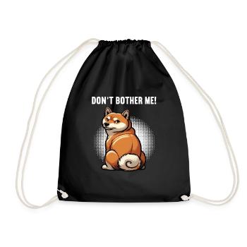 Ne me dérange pas Shiba Inu Shiba Propriétaire Shibahund - Sac de sport léger - noir - Devant