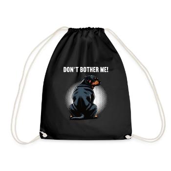 Ne me dérange pas, propriétaire de rottweiler - Sac de sport léger - noir - Devant