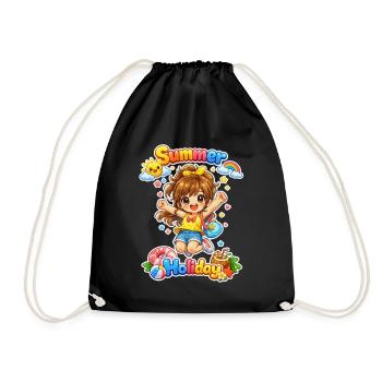 Fille d’été - Sac de sport léger - noir - Devant