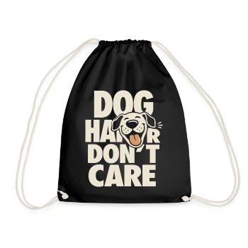 Chien en poil de chien s’en fiche, avec des lunettes de soleil - Sac de sport léger - noir - Devant