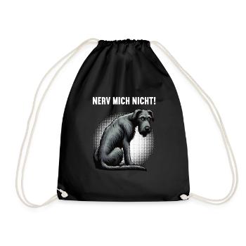 Nerv Mich Nicht Irischer Wolfshund Wolfshundhalter - Turnbeutel - Schwarz - Vorne