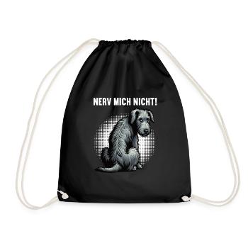 Nerv Mich Nicht Irischer Wolfshund Wolfshundhalter - Turnbeutel - Schwarz - Vorne