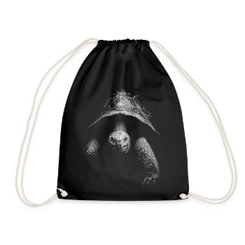 Turtle - Drawstring Bag - black - Front
