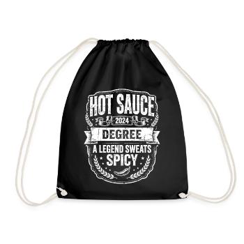 Hot Sauce Degree Spicy Legend - Turnbeutel - Schwarz - Vorne