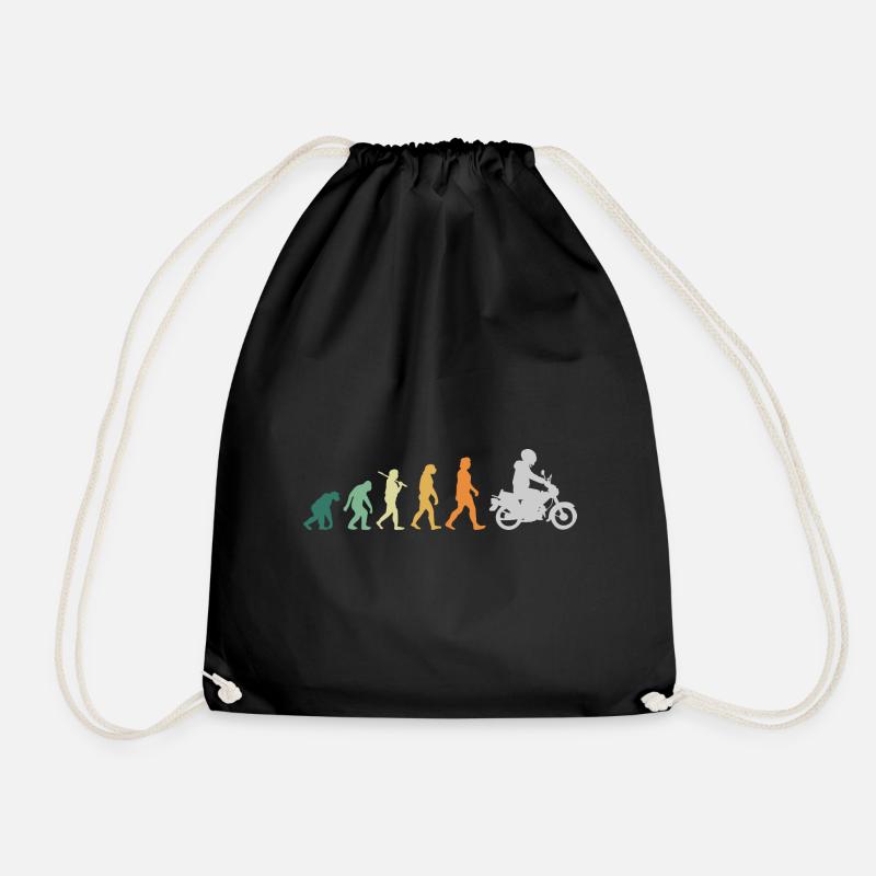Moped Mofa Retro Style - Evolution - Turnbeutel - Schwarz