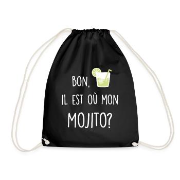 Mon mojito - Sac de sport léger - noir - Devant