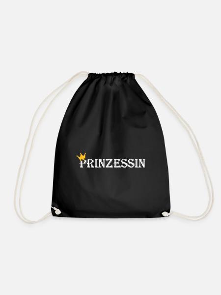 Prinzessin - Turnbeutel - Schwarz
