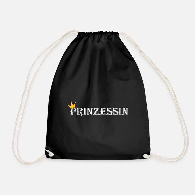 Prinzessin - Turnbeutel - Schwarz