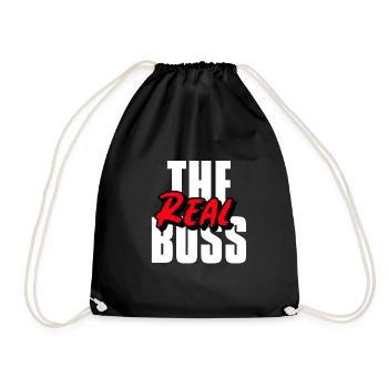 The Real Boss Partnerlook 2 - Turnbeutel - Schwarz - Vorne