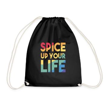 Spice Up Your Life Lgbt - Drawstring Bag - black - Front