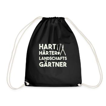 Hart Härter Landschaftsgärtner - Turnbeutel - Schwarz - Vorne