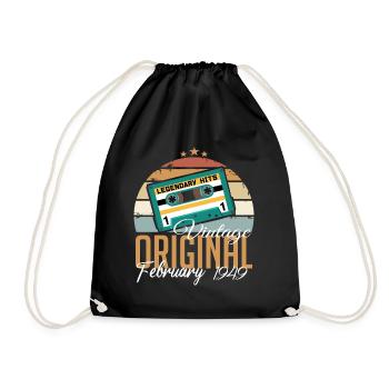 Legendary since February 1949 vintage 1949 - Drawstring Bag - black - Front