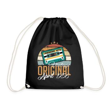 Les Legends sont nés en avril 1956 Cadeau - Sac de sport léger - noir - Devant