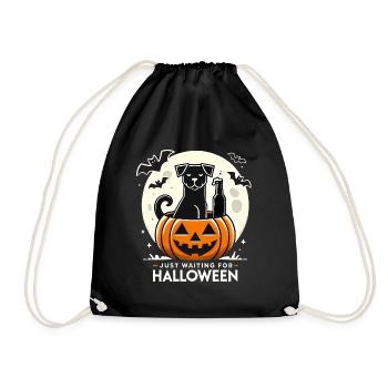 En attendant l’Halloween - Sac de sport léger - noir - Devant