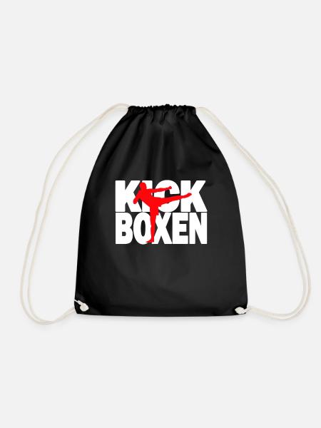 Kickboxen - Kickboxing Kickboxer Kickboxerin - Turnbeutel - Schwarz