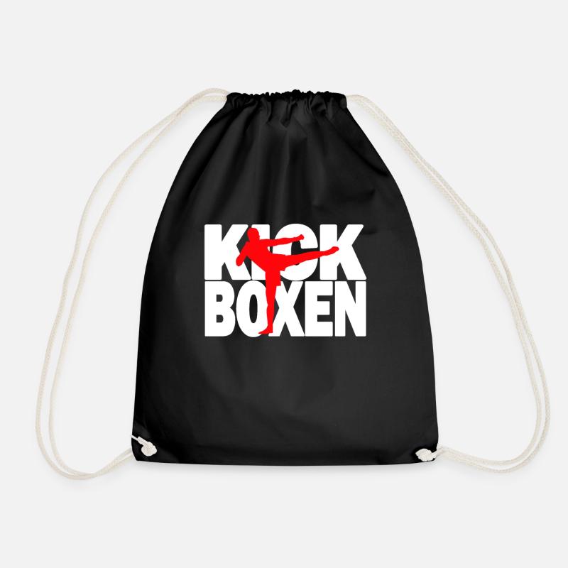 Kickboxen - Kickboxing Kickboxer Kickboxerin - Turnbeutel - Schwarz