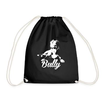American Bully Hunde Hundebesitzer Geschenk - Turnbeutel - Schwarz - Vorne