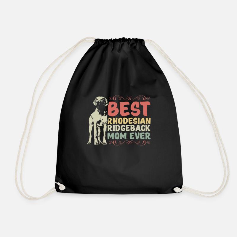 Rhodesian Ridgeback Mom Geschenkidee - Turnbeutel - Schwarz
