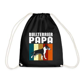 Bull Terrier Dad | Cadeau Bull Terrier - Sac de sport léger - noir - Devant