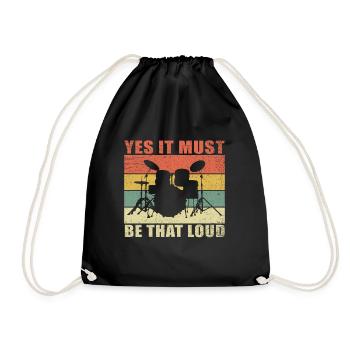 Batteur batteur batteur cadeau batteur - Sac de sport léger - noir - Devant