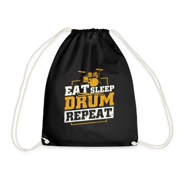 Batteur batteur cadeau batterie batteur - Sac de sport léger - noir - Devant