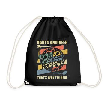 Fléchettes fléchettes fléchettes joueur de fléchettes cadeau - Sac de sport léger - noir - Devant