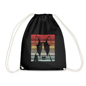 Bull Terrier | Bull Terrier dog owner gift - Drawstring Bag - black - Front